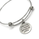 Make Today So Awesome Yesterday Gets Jealous Bracelet, Encouragement Gift, Stacking Bangle, Stacking Charm Bracelet