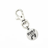 Bag Charm, Today I Choose Joy Charm, Clip On Charm, Keychain Charm, Keychain Clip, Positivity Gift, Joy Gift, Always Choose Joy