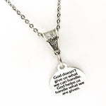 Sympathy Gift, God Helps Us Handle What We Are Given Necklace, Christian Jewelry, God’s Grace Gift, Encouraging Gift, Christian Gift