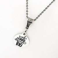 Work Hard Dream Big Necklace, Encouragement Gift, Daughter Gift, Make It Happen Gift, New Business Gift, Entrepreneur Gift, Athlete Gift