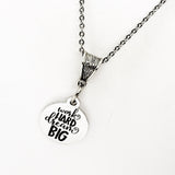 Work Hard Dream Big Necklace, Encouragement Gift, Daughter Gift, Make It Happen Gift, New Business Gift, Entrepreneur Gift, Athlete Gift
