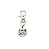 Bag Charm, I Am A Child Of God Charm, Clip On Charm, Keychain Charm, Keychain Clip, Christian Gift, Christian Charm, Baptism Gift