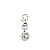 Bag Charm, All Of Me Loves All Of You Charm, Clip On Charm, Keychain Charm Clip, Love Gift, Husband Gift, Wife Gift, Son Gift, Daughter Gift