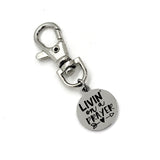 Bag Charm, Livin’ On A Prayer Charm, Clip On Charm, Keychain Charm, Keychain Clip, Religious Gift, Christian Gift, Prayer Partner Gift