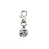 Bag Charm, Livin’ On A Prayer Charm, Clip On Charm, Keychain Charm, Keychain Clip, Religious Gift, Christian Gift, Prayer Partner Gift