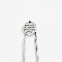 Bookmark Gift, Make Today So Awesome Yesterday Gets Jealous, Motivating Gift, Entrepreneur Gift, Planner Bookmark, Charm Paperclip Bookmark
