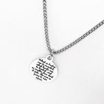 Sympathy Gift, What Is Broken Can Be Mended Necklace, Sympathy Necklace, Stainless Necklace, The Sun Is Going To Rise Again, Positivity Gift