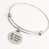 Stacking Bangle, Be Brave, Be Strong, Be You. Bracelet, Stacking Bracelet, Charm Bracelet, Stacking Charms, Motivation Gift