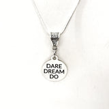 Motivating Gift, Dare Dream Do Necklace, Encouraging Gift, Dream Big Gift, Entrepreneur Gift, Sports Daughter For Her, Motivational Quote