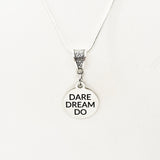 Motivating Gift, Dare Dream Do Necklace, Encouraging Gift, Dream Big Gift, Entrepreneur Gift, Sports Daughter For Her, Motivational Quote