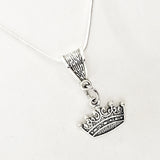 Crown Necklace, Crown Pendant, Crown Charm, Princess Necklace, Princess Jewelry, Queen Necklace, Queen Jewelry, Daughter Jewelry Gift