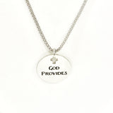 Christian Gift, God Provides Necklace, Men Christian Jewelry, Christian Man Necklace, Baptism Gift, Religious Gift For Him, Husband Gift