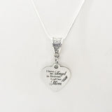 Mom Memorial, I Have An Angel In Heaven, I Call Her Mom Necklace, Remembering Mom, Mom Remembrance Gift, Memorial Gift, Sympathy Gift,
