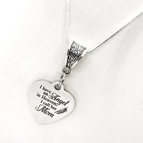 Angel mom clearance necklace