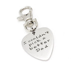 Bag Charm, I Couldn’t Pick A Better Dad, Keychain Charm, Keychain Gift, New Dad Gift, Guitar Pick Charm, Gift For Dad
