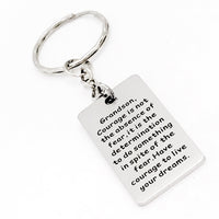 Grandson Gift, Grandson Courage, Grandson Keychain, Have Courage, Live Your Dreams, Gift For Grandson, Gift For Him