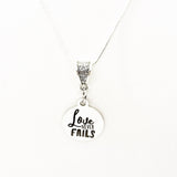 Love Gift, Love Never Fails Necklace,  Love Jewelry, Love Necklace, Gift For Her, Wife Jewelry Gift, Daughter Gift