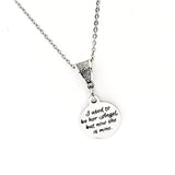 Memorial Gift, I Used To Be Her Angel But Now She Is Mine Necklace, Memorial Necklace, Remembering Her,  Mom Memorial, Grandmother Memorial