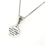 Memorial Gift, I Used To Be Her Angel But Now She Is Mine Necklace, Memorial Necklace, Remembering Her,  Mom Memorial, Grandmother Memorial