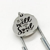 Bookmark Gift, It Is Well With My Soul Bookmark, Christian Strength Bookmark, Religious Gift, Planner Bookmark, Christian Gift