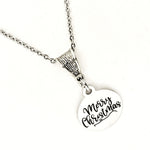 Christmas Necklace, Merry Christmas Necklace, Christmas Jewelry,  Keeping Christ In Christmas, Christmas Gift For Her
