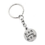 Keychain Gift, All Of Me Loves All Of You Keychain, Love Gift, Wife Gift, Daughter Gift, Wedding Gift, Son Gift, Charm Keychain