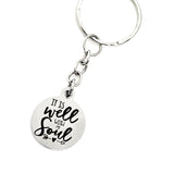 Keychain Gift, It Is Well With My Soul Keychain, Charm Keychain, Christian Keychain, Christian Gift, Religious Gift, Religious Keychain