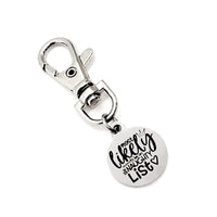 Bag Charm, Most Likely To Be On The Naughty List Keychain Charm, Son Gift, Daughter Gift, Present Charm, Back Pack Charm, Purse Charm