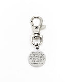 Bag Charm, God Drew Me Out Charm, 2 Samuel 22 17 Charm, Scripture Charm, Back Pack Charm, Purse Charm, Christian Gift, Faith Gift