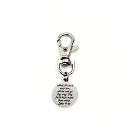 Bag Charm, Thy Faith Hath Made Thee Whole Charm, Luke 17 19 Charm, Faith Gift, Christian Charm, Faith Charm, Backpack Charm, Purse Charm