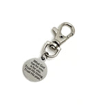 Bag Charm, What God Has For You Is For You Charm, Trust His Timing, Trust His Plan, Zipper Pull, Backpack Charm, Purse Charm, Christian Gift