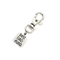 Dad Gift,  Best Dad Ever Charm, Dad Keyring Charm,  Clip On Charm, Gift Bag Charm, Pregnancy Announcement,  Dad Gift From Kids, Gift For Dad