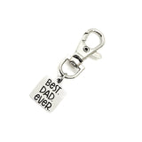 Dad Gift,  Best Dad Ever Charm, Dad Keyring Charm,  Clip On Charm, Gift Bag Charm, Pregnancy Announcement,  Dad Gift From Kids, Gift For Dad
