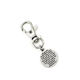 Bag Charm, Live Your Life In Christ Charm, Colossians 2 6 and 7, Rooted In Christ, Baptism Gift,  Zipper Pull, Backpack Charm, Purse Charm