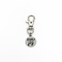 Bag Charm, Today I Choose Joy Charm, Clip On Charm, Keychain Charm, Keychain Clip, Positivity Gift, Joy Gift, Always Choose Joy