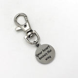 Bag Charm, Your Heart Knows The Way Charm, Clip On Charm, Keychain Charm, Keychain Clip, New Adventure Gift, Daughter Gift, New Journey Gift