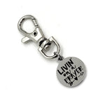 Bag Charm, Livin’ On A Prayer Charm, Clip On Charm, Keychain Charm, Keychain Clip, Religious Gift, Christian Gift, Prayer Partner Gift