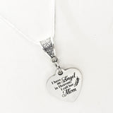Mom Memorial, I Have An Angel In Heaven, I Call Her Mom Necklace, Remembering Mom, Mom Remembrance Gift, Memorial Gift, Sympathy Gift,