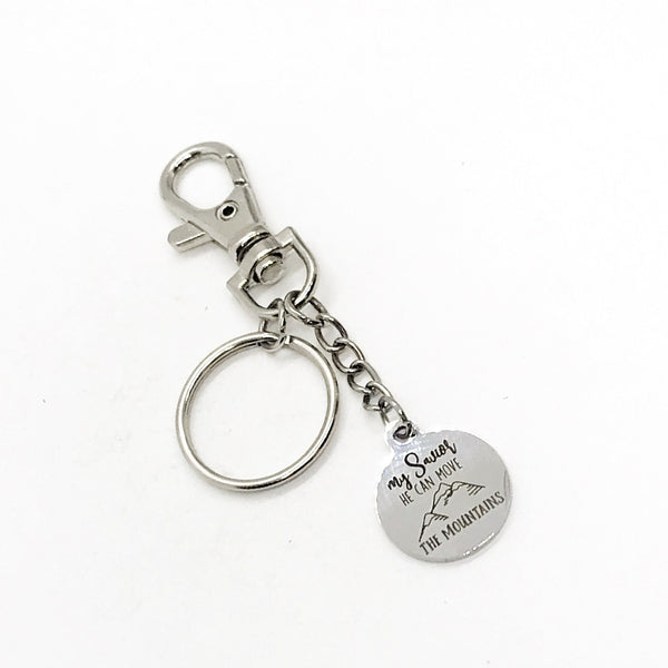 Faith Gifts, My Savior He Can Move The Mountains Keychain, Faith Keychain, Mustard Seed Faith, Matthew 17 20 Faith, Religious Gifts
