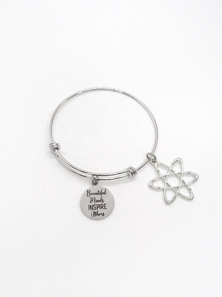 Science Teacher Gift, Beautiful Minds Inspire Others Bracelet, STEM Teacher Gift, Science Teacher Bracelet, STEM Bracelet