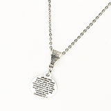 Scripture Gift, Live Your Life In Christ Necklace, Colossians 2 6 and 7 Necklace, Scripture Jewelry,  Christian Gift