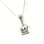 Princess Gift, Slay Your Own Dragons Princess Necklace, Motivation Gift, Motivating Quote, Encouraging Her, Daughter Gift, Granddaughter