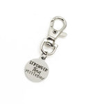 Bag Charm, Stronger Than Yesterday Charm, Clip On Charm, Keychain Charm, Workout Partner Gift, Exercise Gift, Recovery Gift, Encouragement