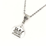 Princess Gift, Slay Your Own Dragons Princess Necklace, Princess Necklace, Daughter Necklace, Daughter Gift For Her, Granddaughter Gift