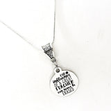 Teacher Gift,  The Influence Of A Great Teacher Can Never Be Erased Necklace, Teacher Necklace, Teacher Christmas Gift, New Teacher Gift