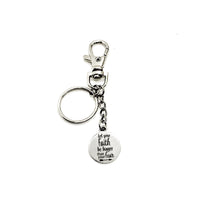 Faith Gifts, Let Your Faith Be Bigger Than Your Fear Keychain, Faith Keychain, Christian Gifts, Christian Keychain, Religious Gifts
