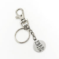 Faith Gifts, Let Your Faith Be Bigger Than Your Fear Keychain, Faith Keychain, Christian Gifts, Christian Keychain, Religious Gifts