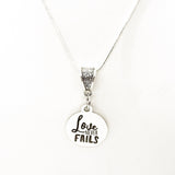 Love Gift, Love Never Fails Necklace,  Love Jewelry, Love Necklace, Gift For Her, Wife Jewelry Gift, Daughter Gift