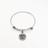 Christmas Jewelry, Most Likely To Be On The Naughty List Bracelet, Charm Bracelet, Charm Bangle, Christmas Gift, Fun Christmas