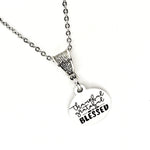 Thankful Necklace, Thankful Grateful and so very Blessed Necklace, Thanksgiving Gift, Thankful Grateful Blessed Gift For Her